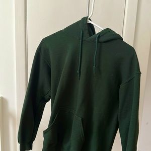 Green hoodie